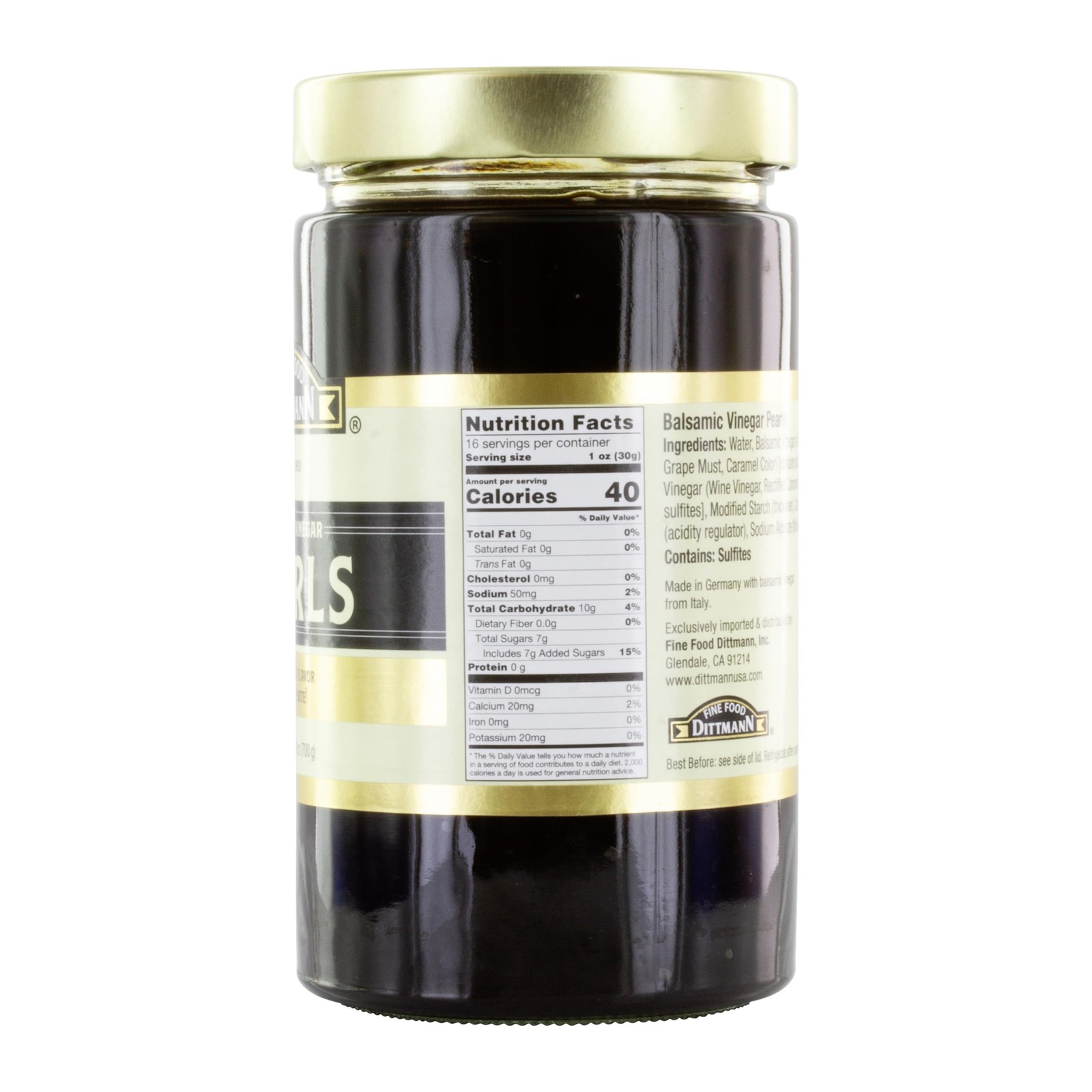 Balsamic Vinegar Pearls, 24.69 oz Jar – Rich Balsamic Vinegar Flavor from Mod…