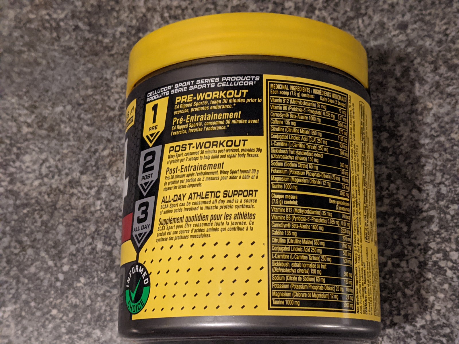Cellucor C4 Pre-Workout (Ripped Sport) 30 Serving (225g) Strawberry-Watermelon
