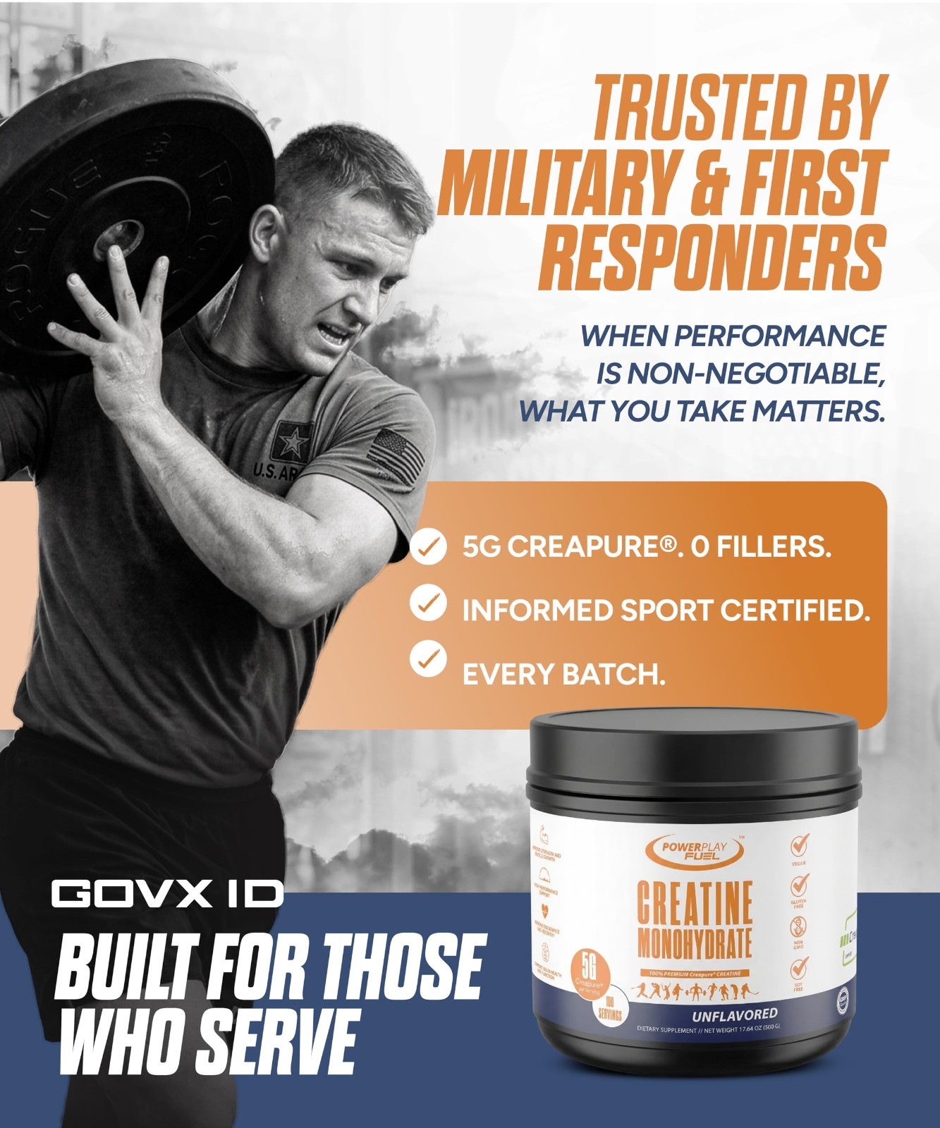 Pure Micronized Creatine Monohydrate Powder – Muscle Strength & Recovery, Unflav