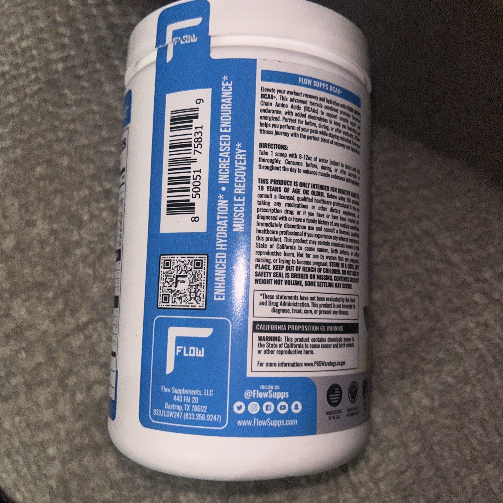 Flow BCAA+ Enhanced With Electrolytes ~lemon Freeze~