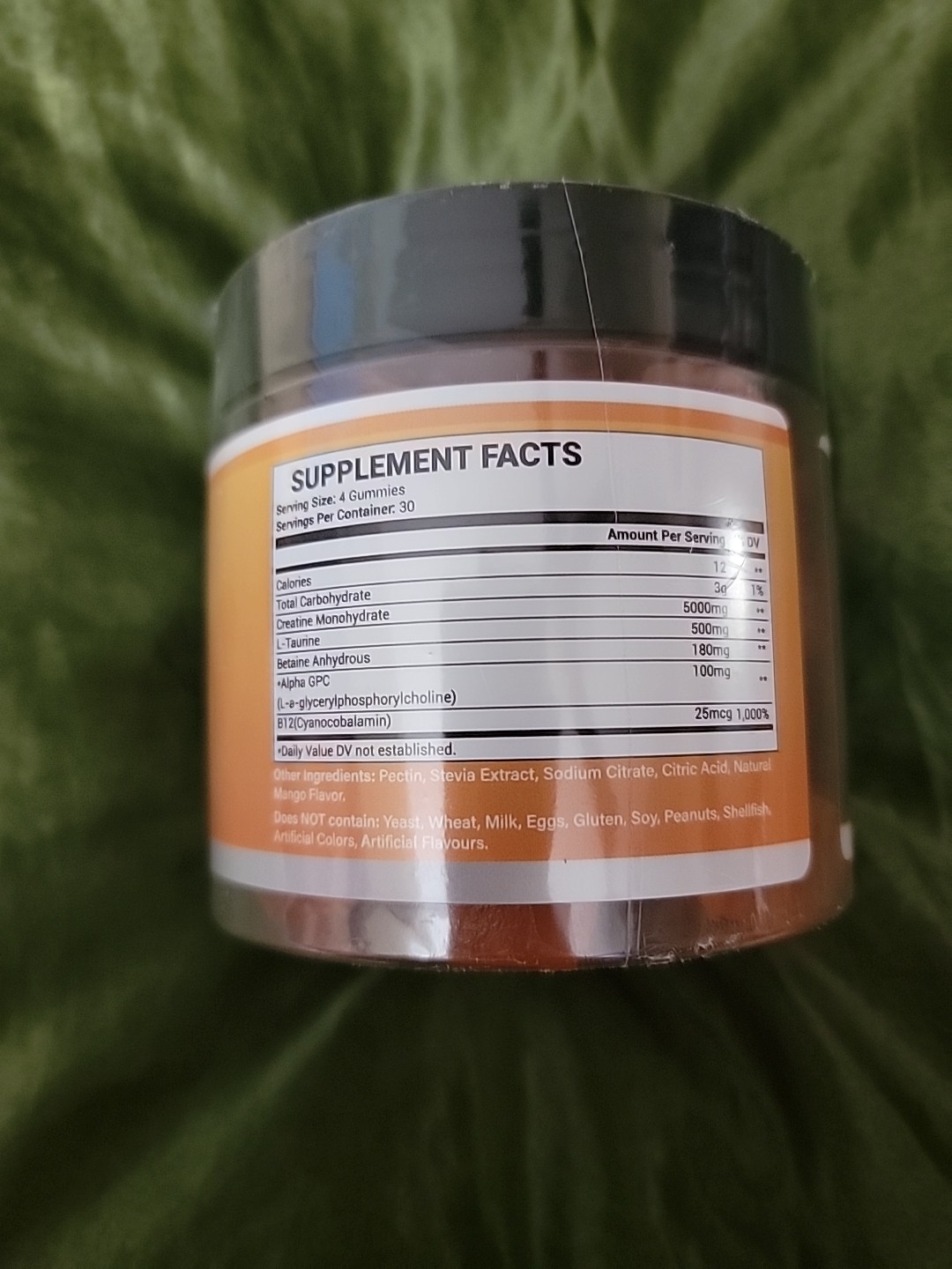 Creatine Monohydrate Gummies 5g Enhance Brain Function + Build Muscle Alpha-GPC