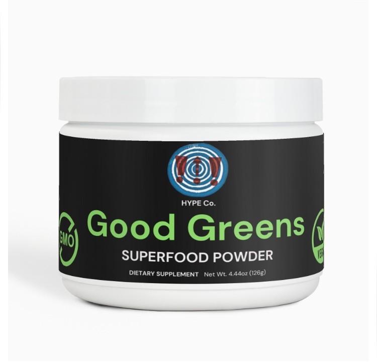 HypeCo Green Superfood Powder + FREE Creatine ($34 value) Greens Detox Energy