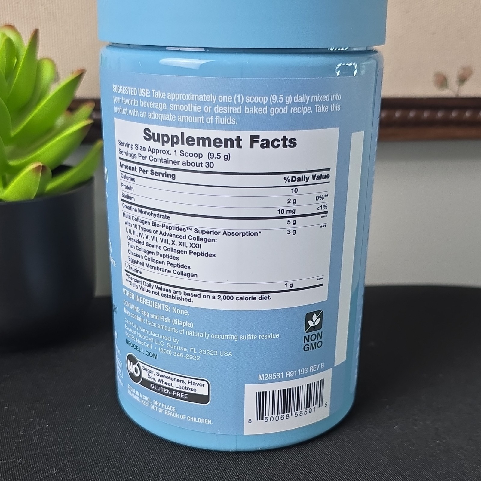NeoCell Creatine+ Multi Collagen Unflavored Powder 10 oz 30 Servings Exp 01/2029