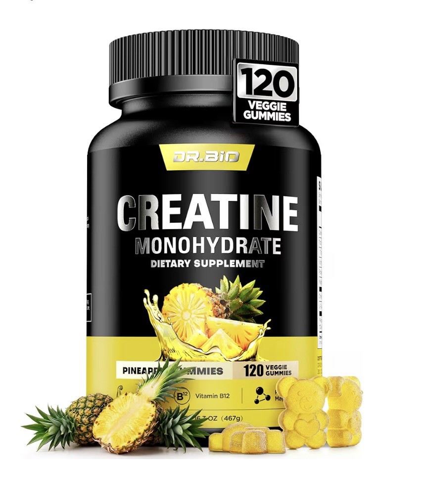 Creatine Monohydrate Gummies Strength & Athletic Performance 5g 120 Gummy USA