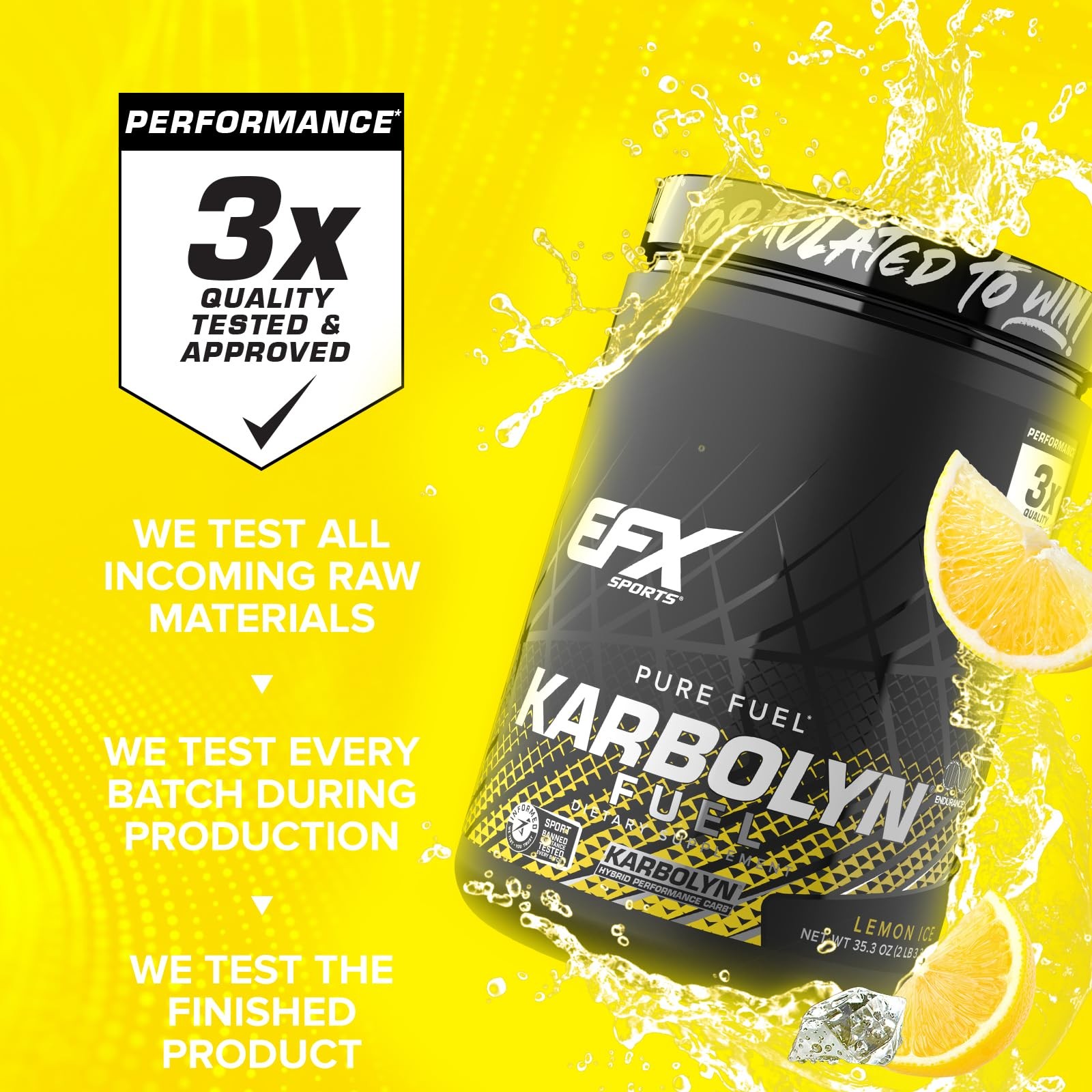 EFX Sports Karbolyn Fuel | Fast-Absorbing Carbohydrate Powder | Carb Load, Su…