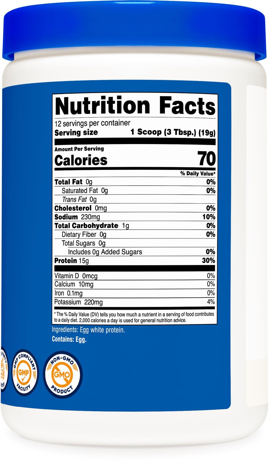 Nutricost Egg White Protein Powder 8oz (Unflavored) – 8.1 Ounce (Pack of 1)