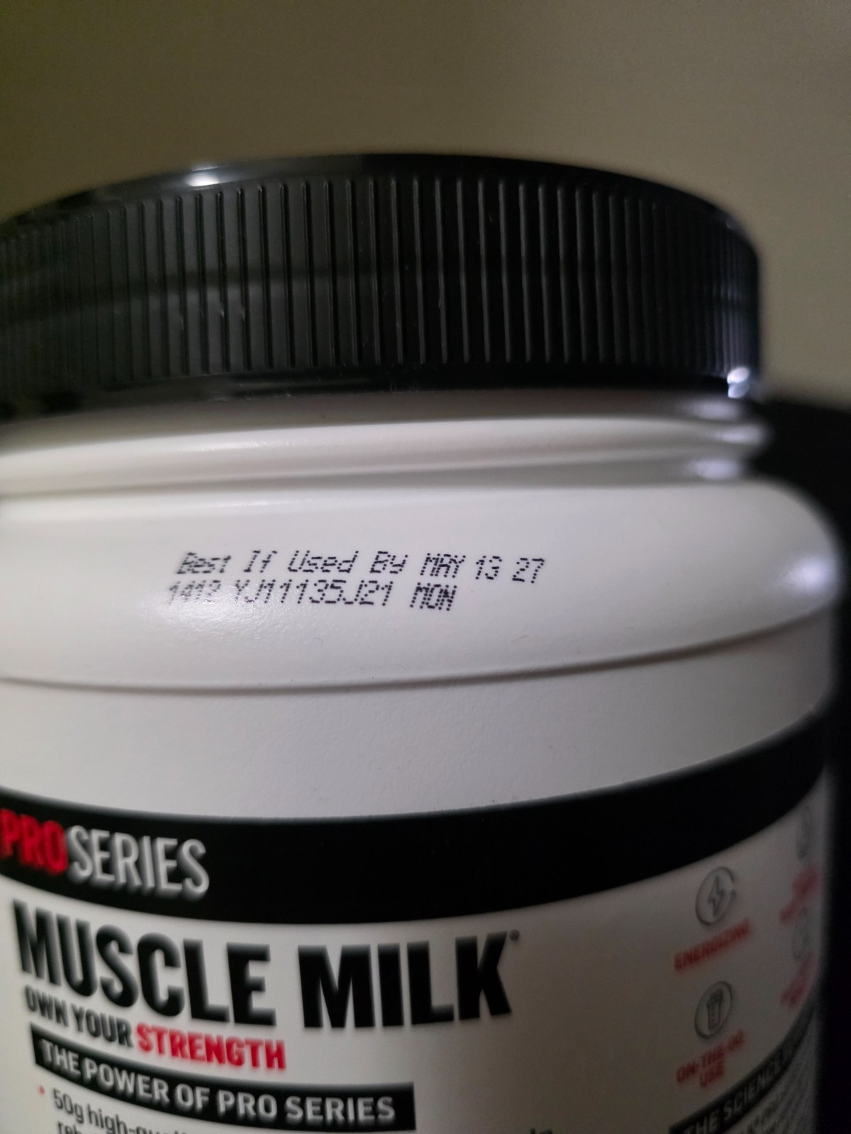 Muscle Milk Pro Series Protein Powder Supplement – Intense Vanilla, exp 3/2027