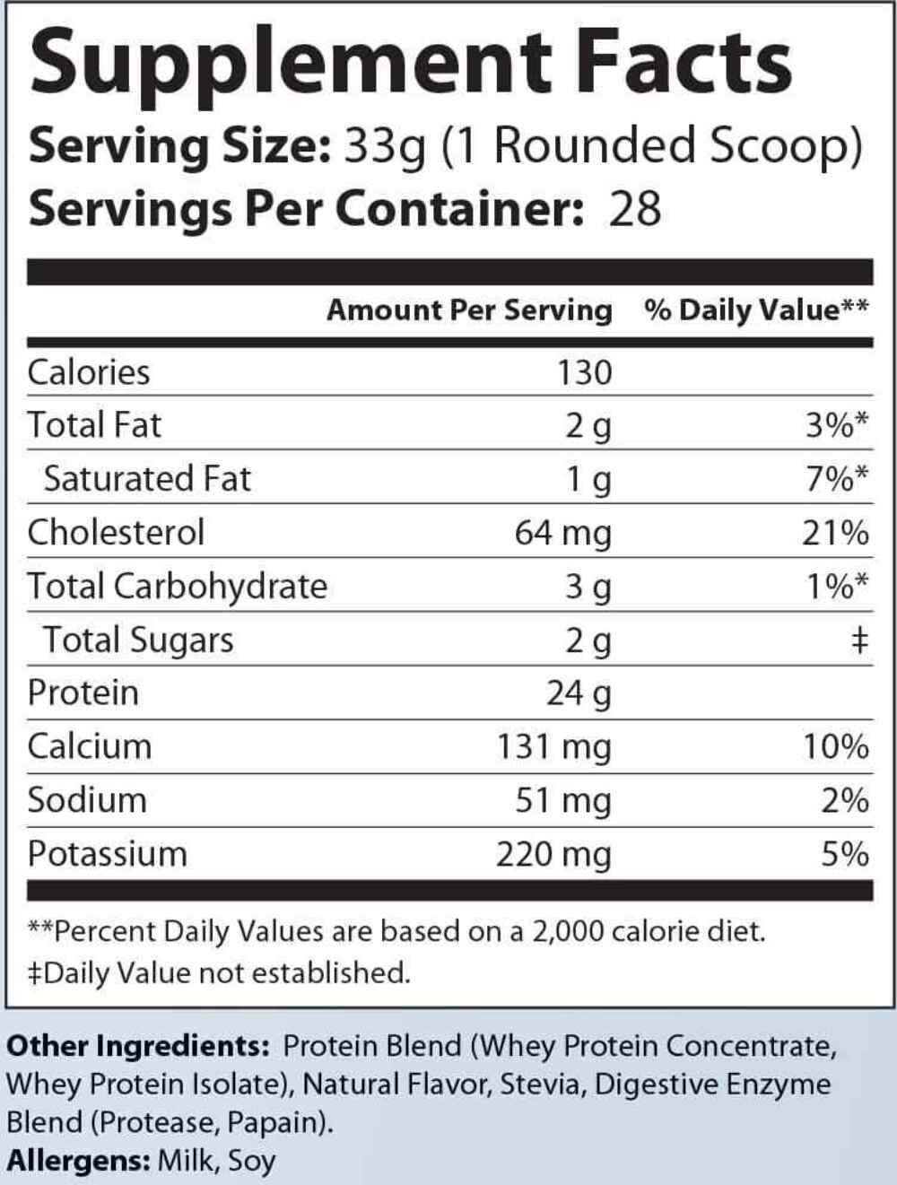Conquest Whey Armour Natural Protein Vanilla Milkshake 2lb Stevia Protein Powder