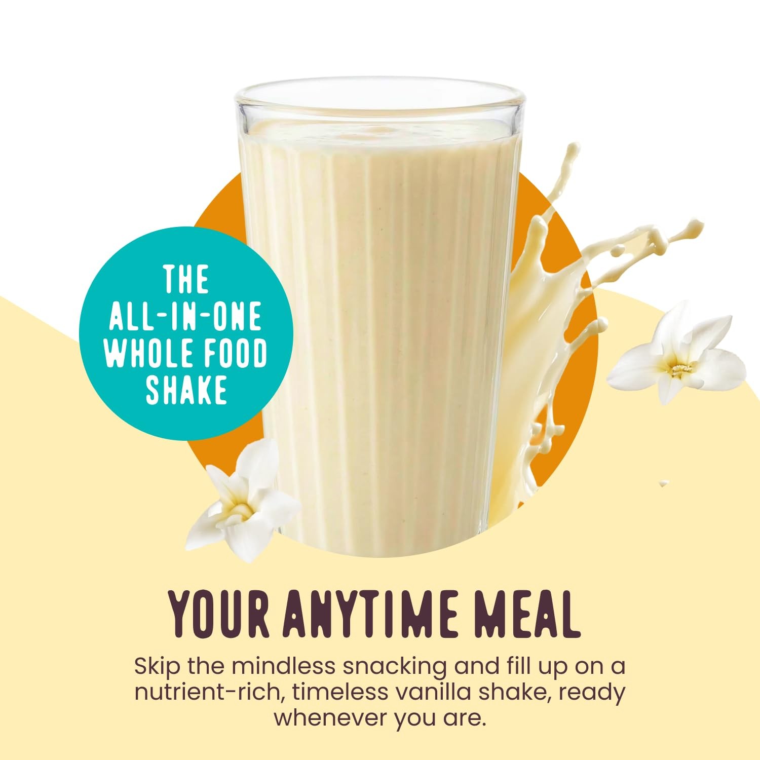 Vanilla All in One Protein Shake Powder – On the Go Meal Alternative + Collagen