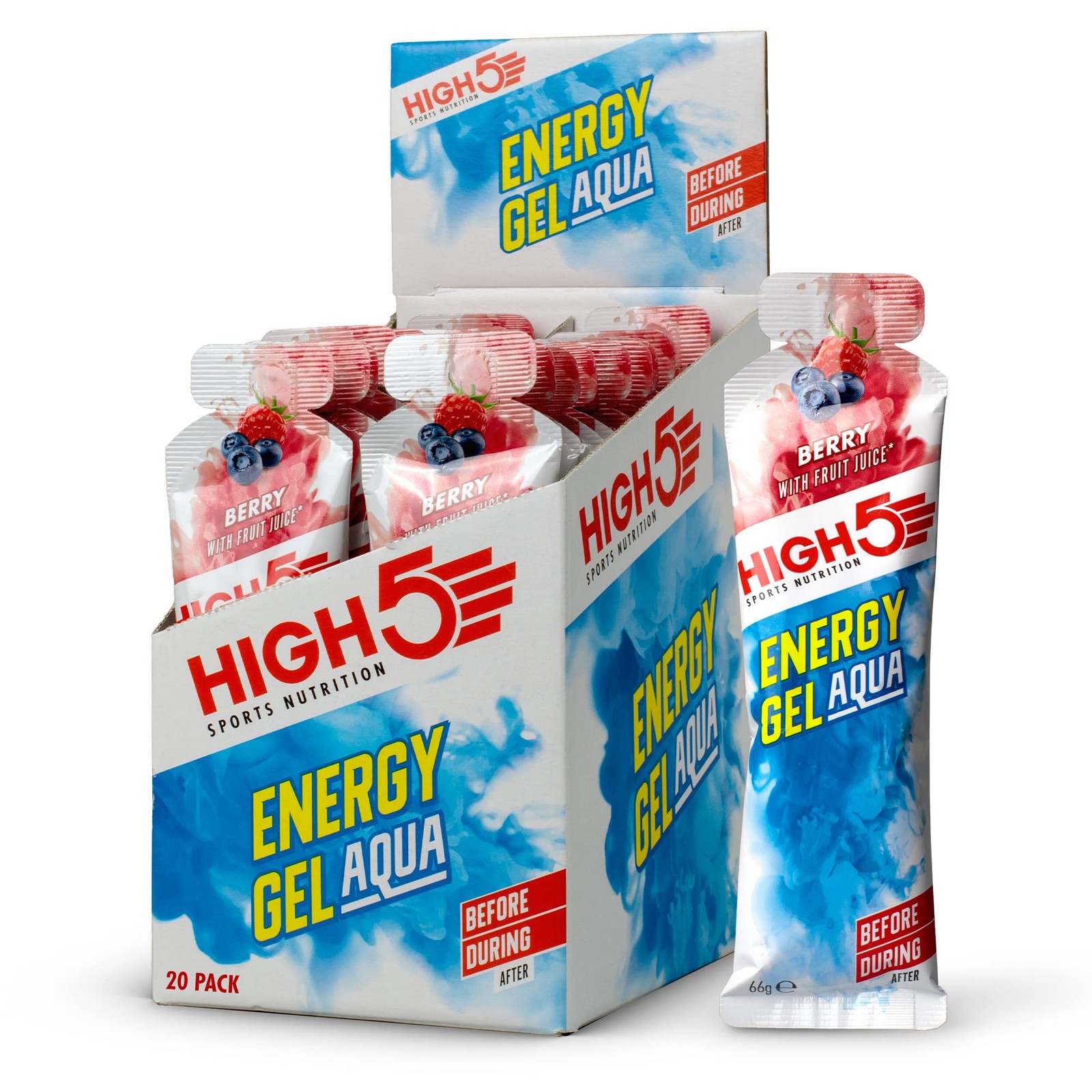 High5 Energy Gel Aqua Liquid Quick Release Energy On The Go From Natural Fruit