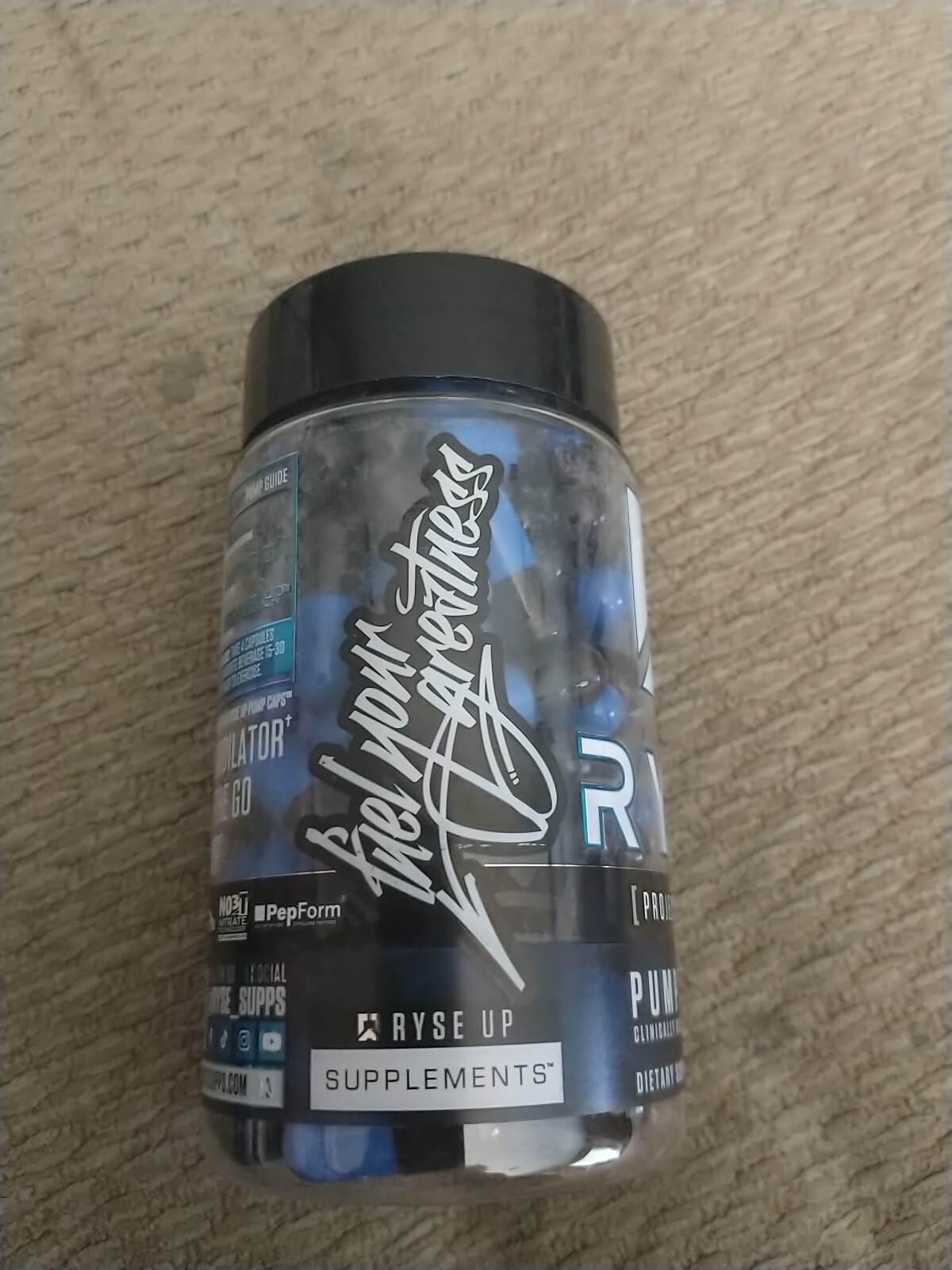 RYSE Supplements Project: Blackout Pump Cap Max, 30 Servings, 120 Capsules, New