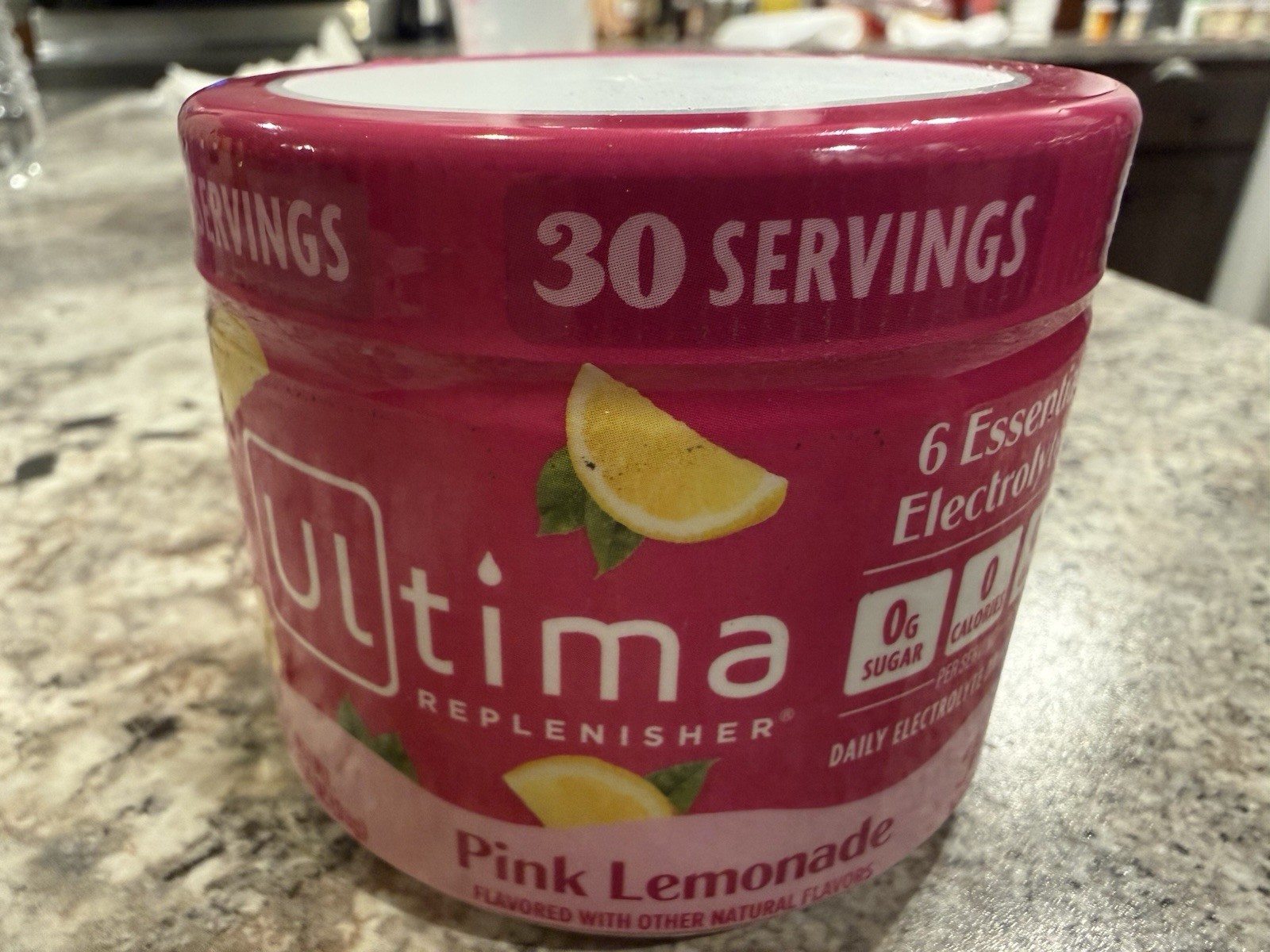 Ultima Replenisher Electrolyte Powder Pink Lemonade 30 Servings 3.5 oz