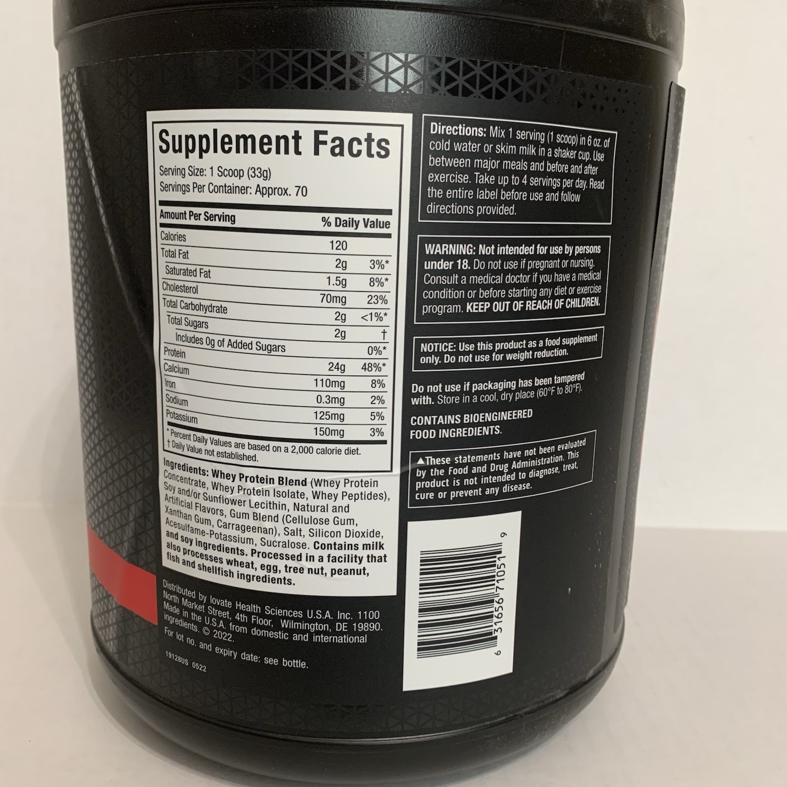 Muscletech Nitro Tech 100% Whey Gold Protein Powder 5 LBS French Vanilla Cream