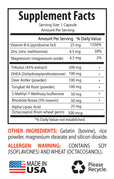 MUSCLE MAKER POWER – Testosterone Level Muscle Mass Sexual Booster Capsules 3B
