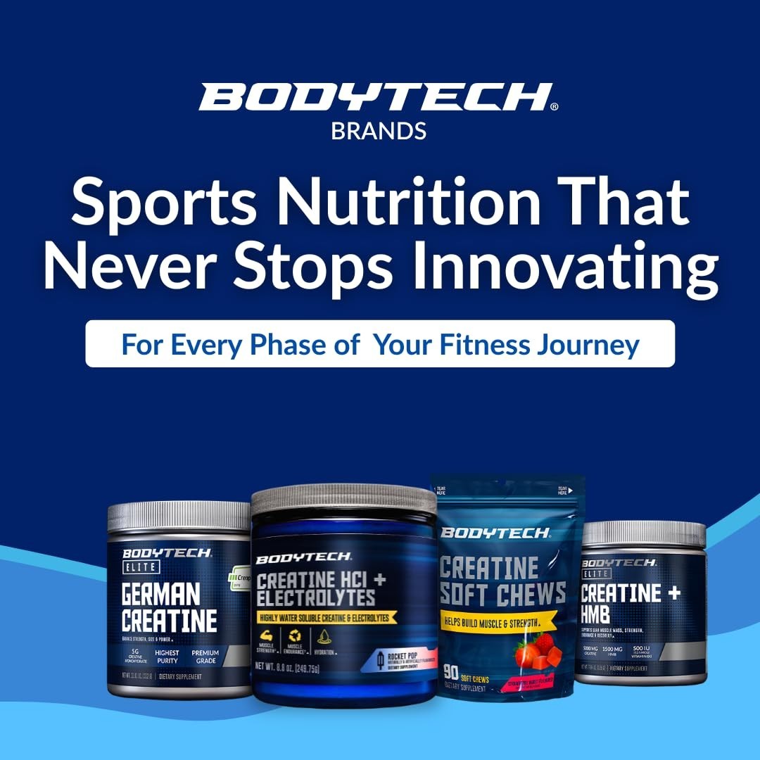 Creatine HCl + Electrolytes Powder – Rocket Pop Flavor, 75 Servings, Muscle Reco