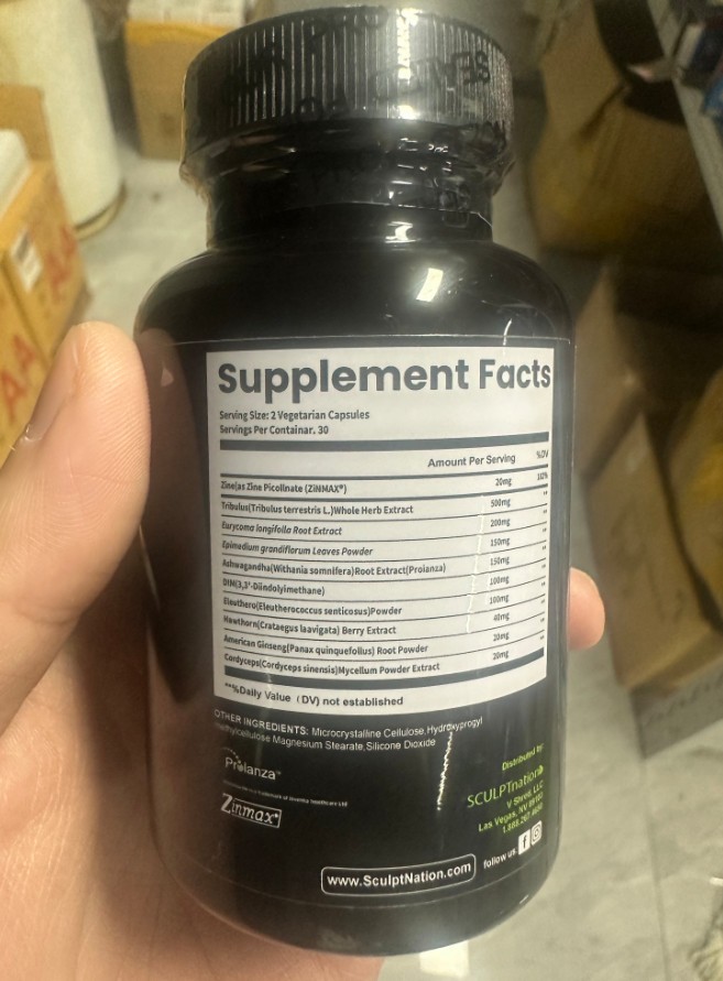 TEST BOOST Max Sculptnation Testosterone Build Muscle Men Fat weight Loss