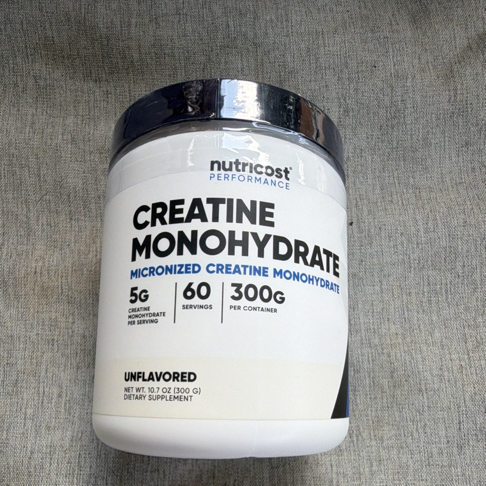 Nutricost Pure Creatine Monohydrate 300Gram Powder 10.7oz Exp: 08/2028 FRESH!