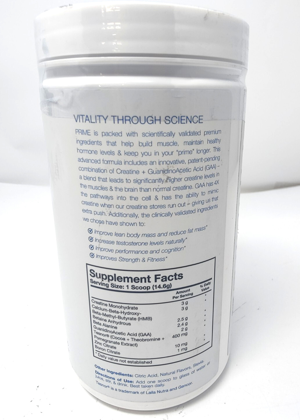 Prime Peach Mango Powder for Muscle strength 30 servings 15 oz 453g EXP10/25 NEW