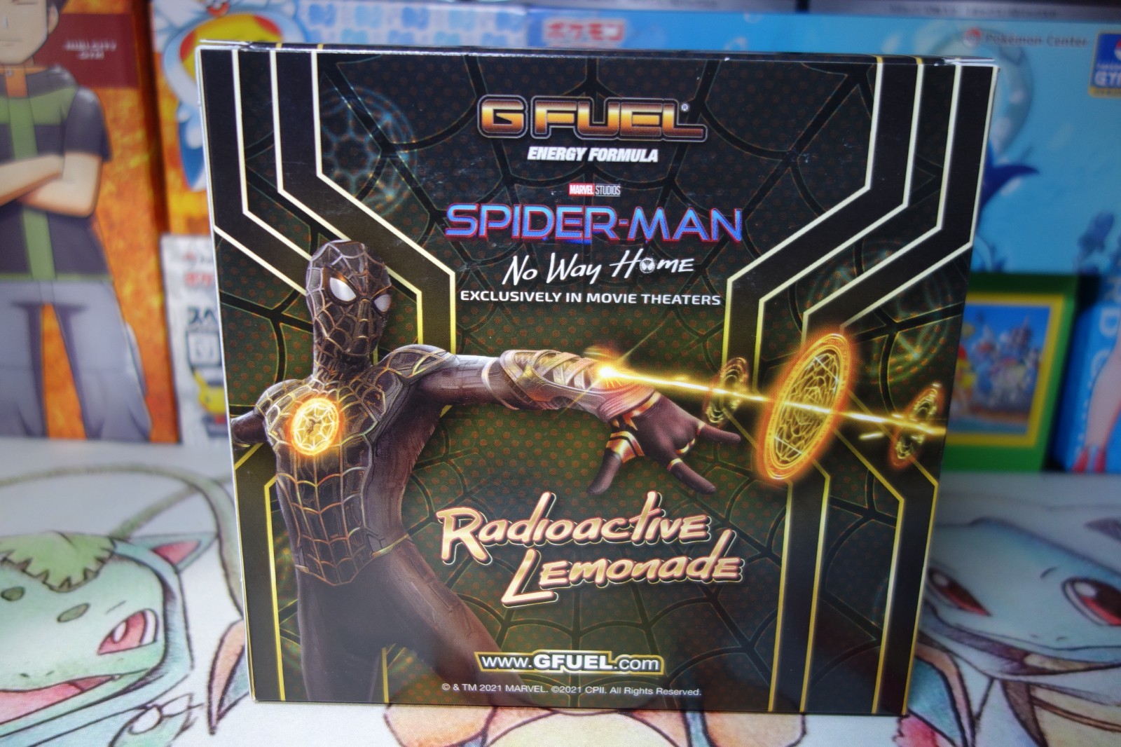 Spiderman No Way Home Black and Gold G fuel Collector’s Box Brand New On Hand!