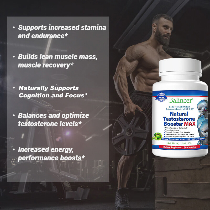 Testosteron Booster Monster Test for Men Testosterona 60 Capsules