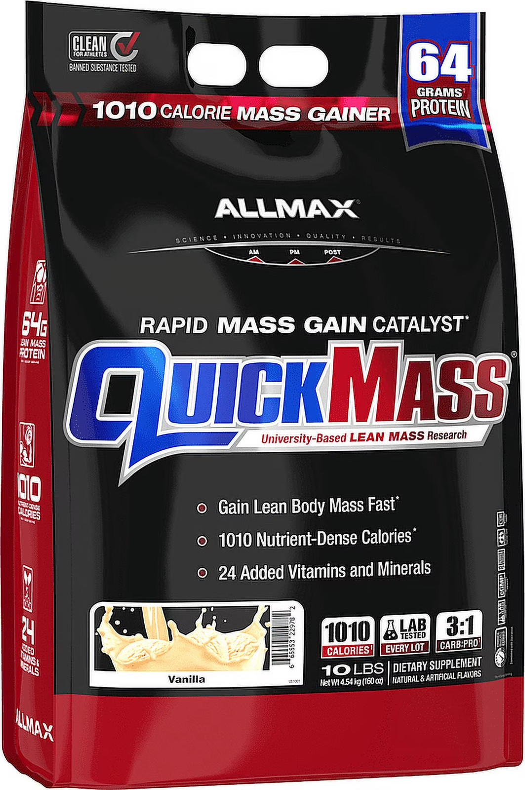 Quickmass®, Rapid Mass Gain Catalyst, Chocolate, 3.5 Lbs (1.59 Kg)
