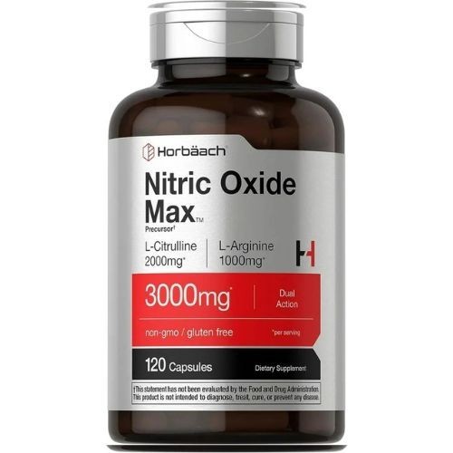 Nitric Oxide Booster L-Arginine, L-Citrulline 3000mg 120 Caps HIGHEST POTENCY