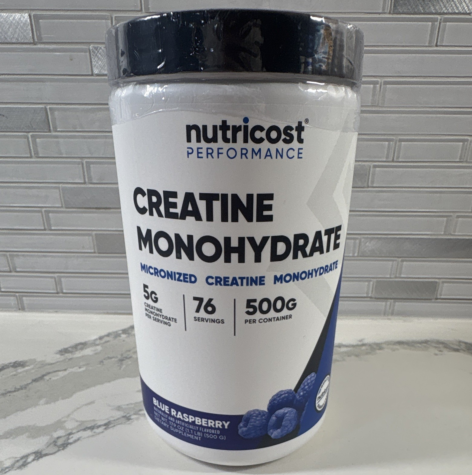 *BRAND NEW*Nutricost Creatine Mono Powder Blue Raspberry 500g 76sv Exp 03/2029
