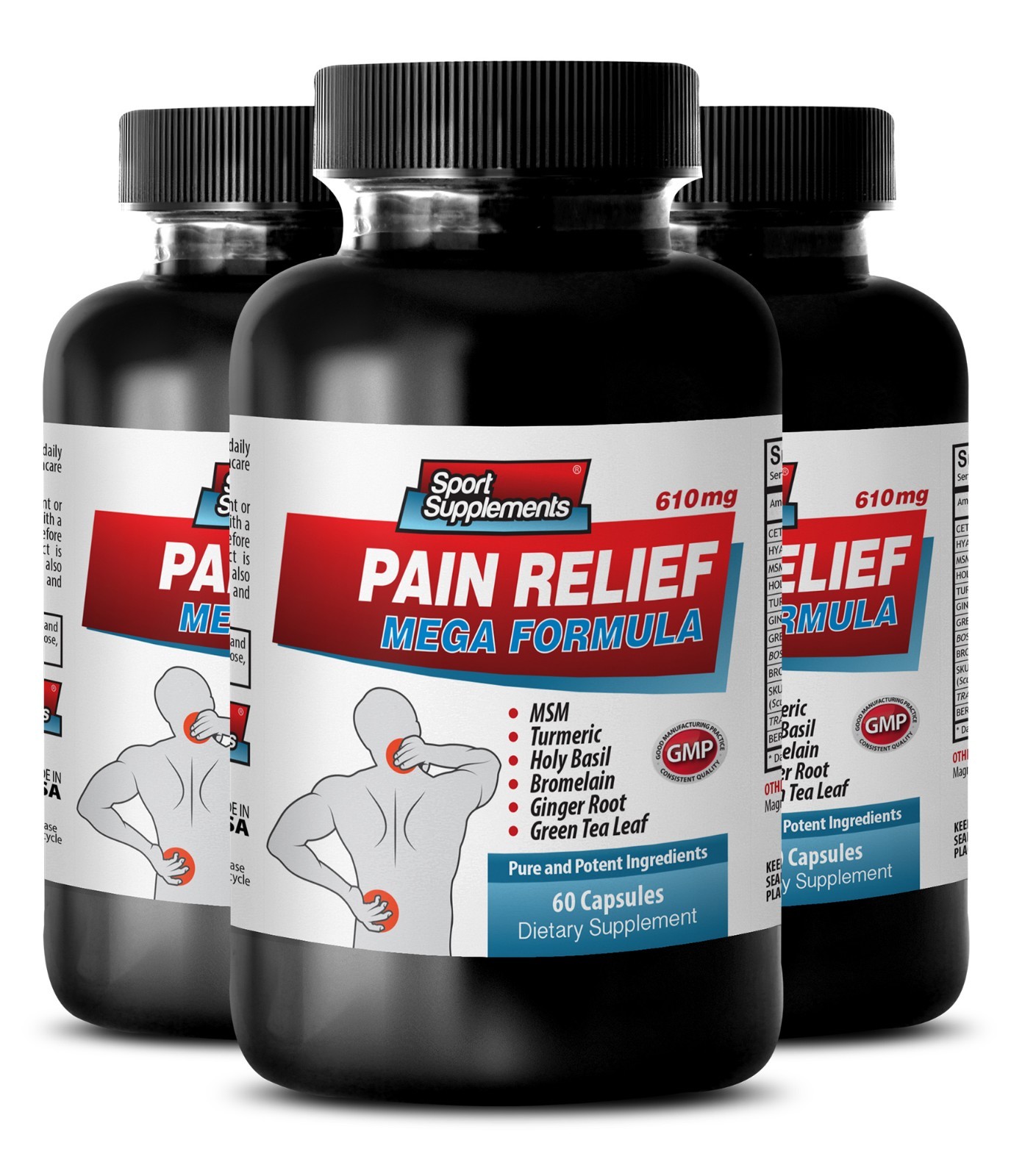 pain ease – PAIN RELIEF MEGA FORMULA 610MG 3B – holy basil tea