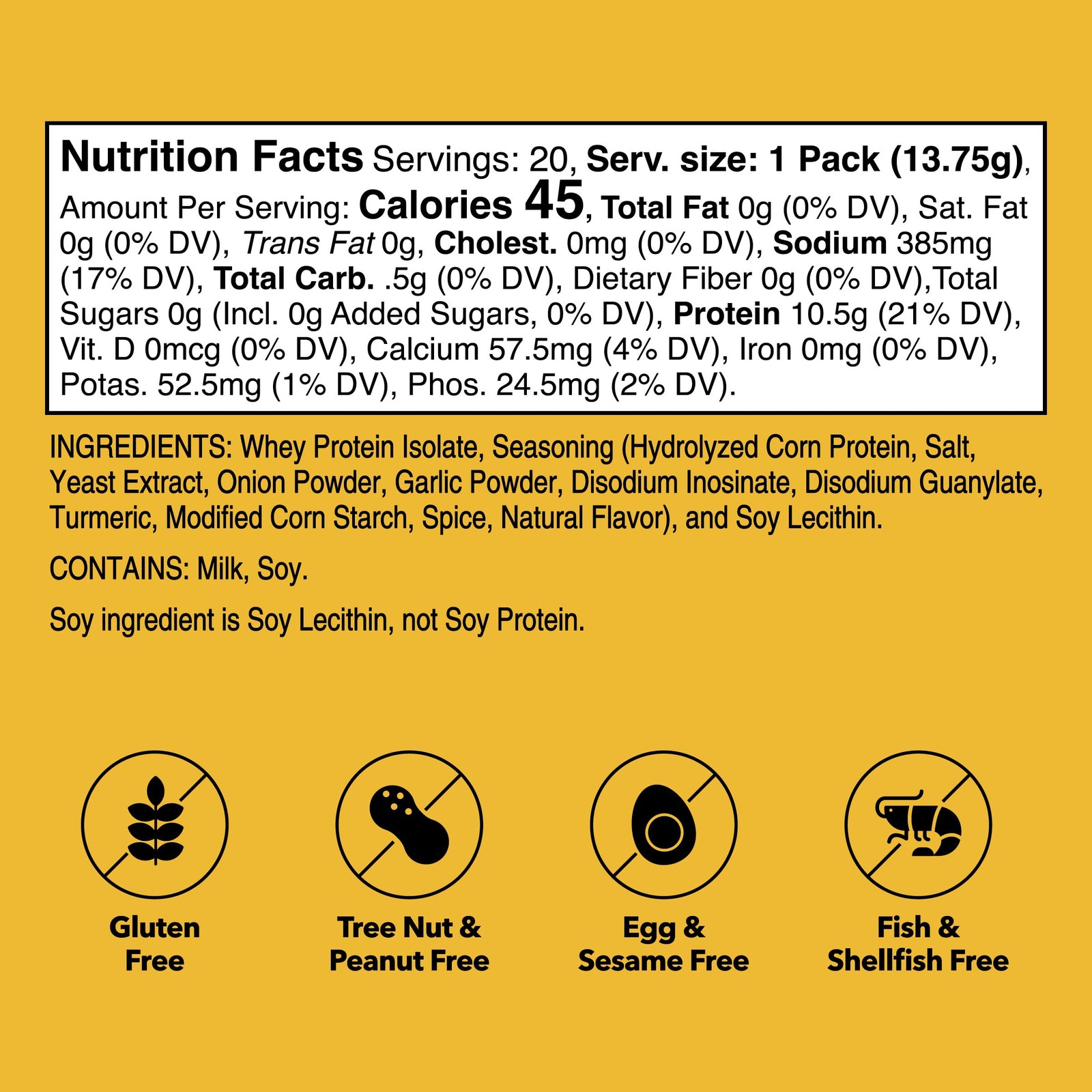 Unjury Whey Protein Powder Individual Stick Packs | Chicken Soup | 10.5g 100%…