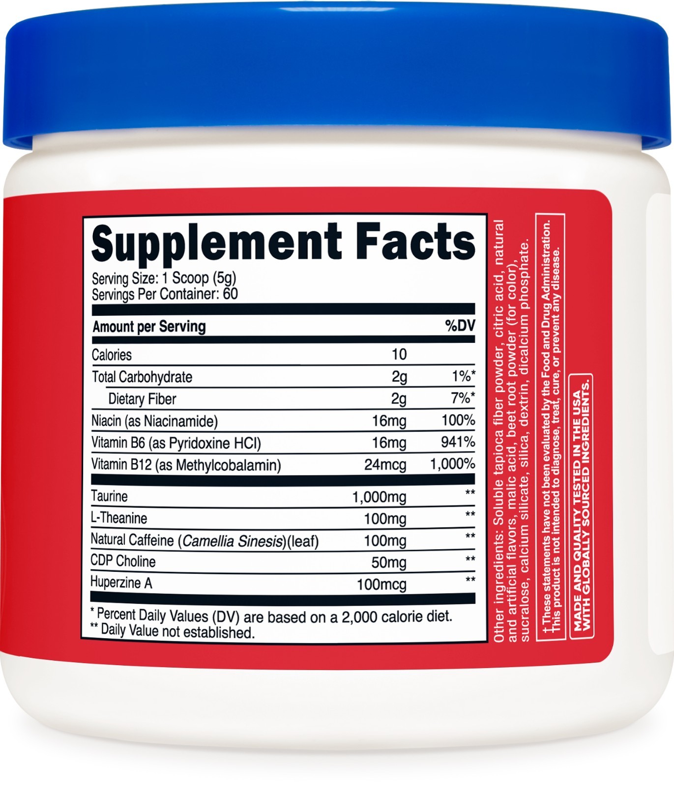 Nutricost Energy Complex (Fruit Punch) (60 Servings) – Clean Energy Powder