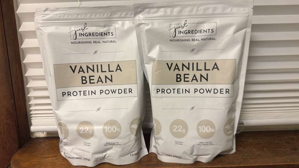 2 pack Just Ingredients Vanilla Bean Protein Powder – Clean, Natural