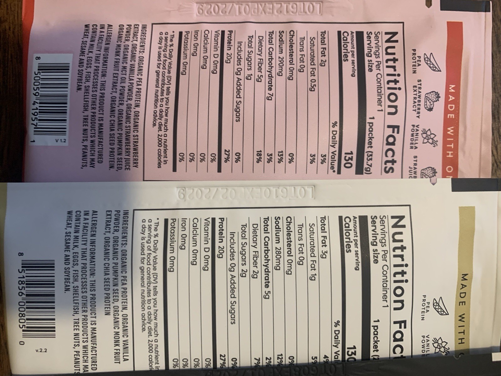 9 Truvani Organic Plant-Based Protein Packet, Non-GMO, 5 Flavor variety, etc.