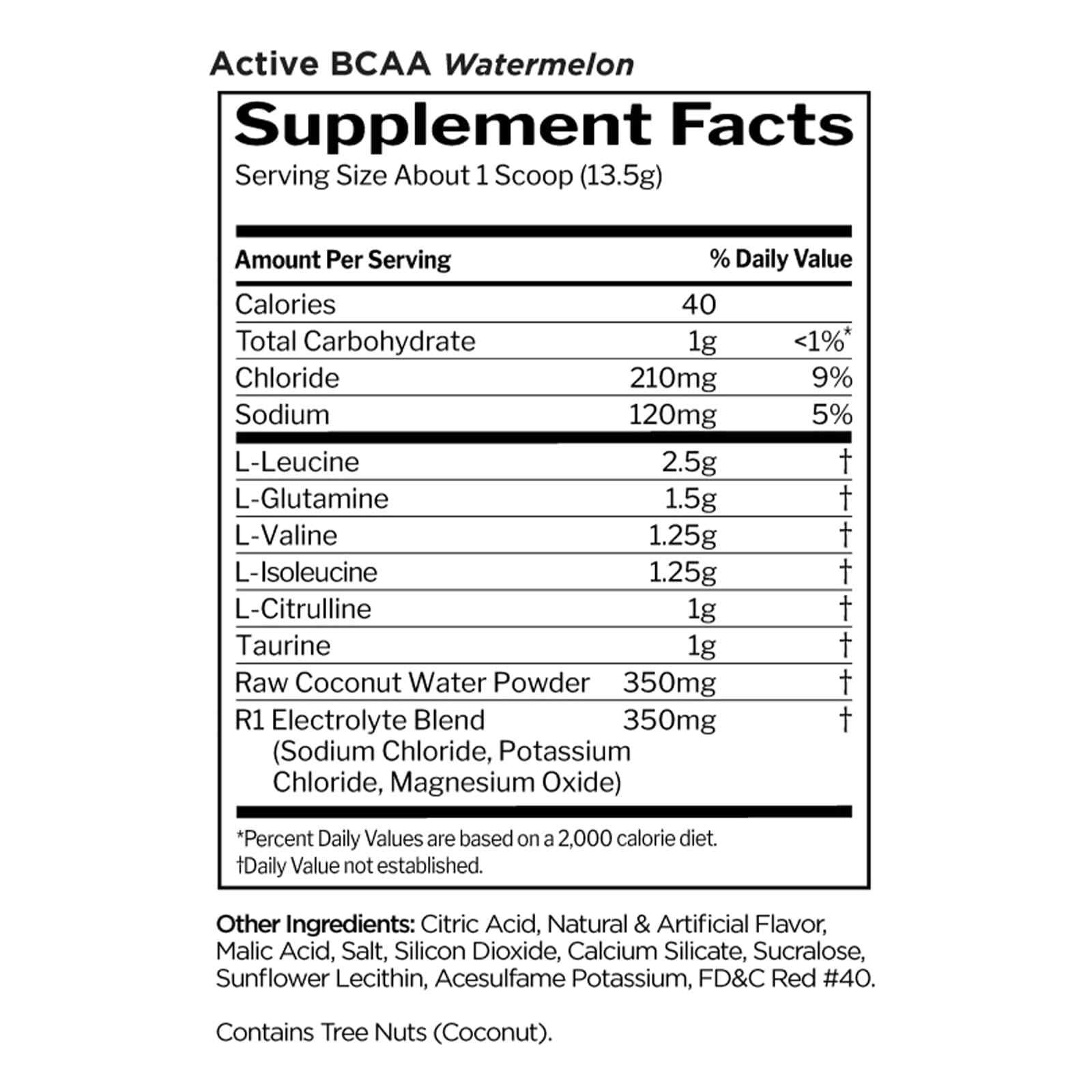 RULE 1 Train BCAAs 30 serv Watermelon Splash Stim Free Intra Workout 450g