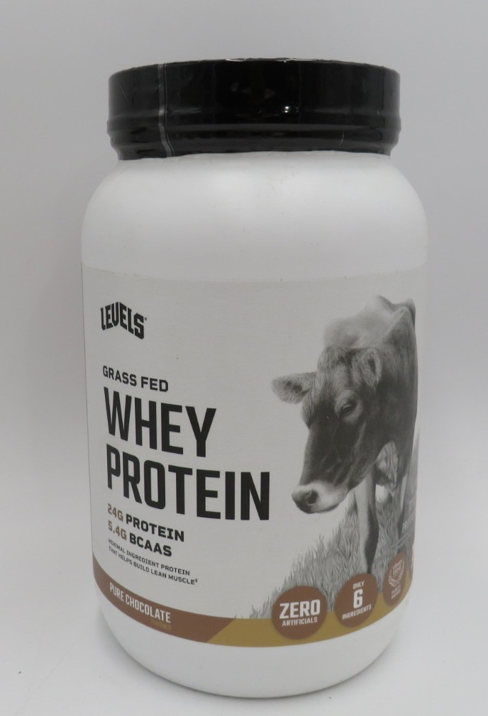 Levels Grass Fed Whey Protein Powder, No Artificials, 24g Exp: 03/06/25