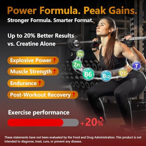Creatine Monohydrate Gummies 5000mg Pre-Workout Muscle Support 120pc