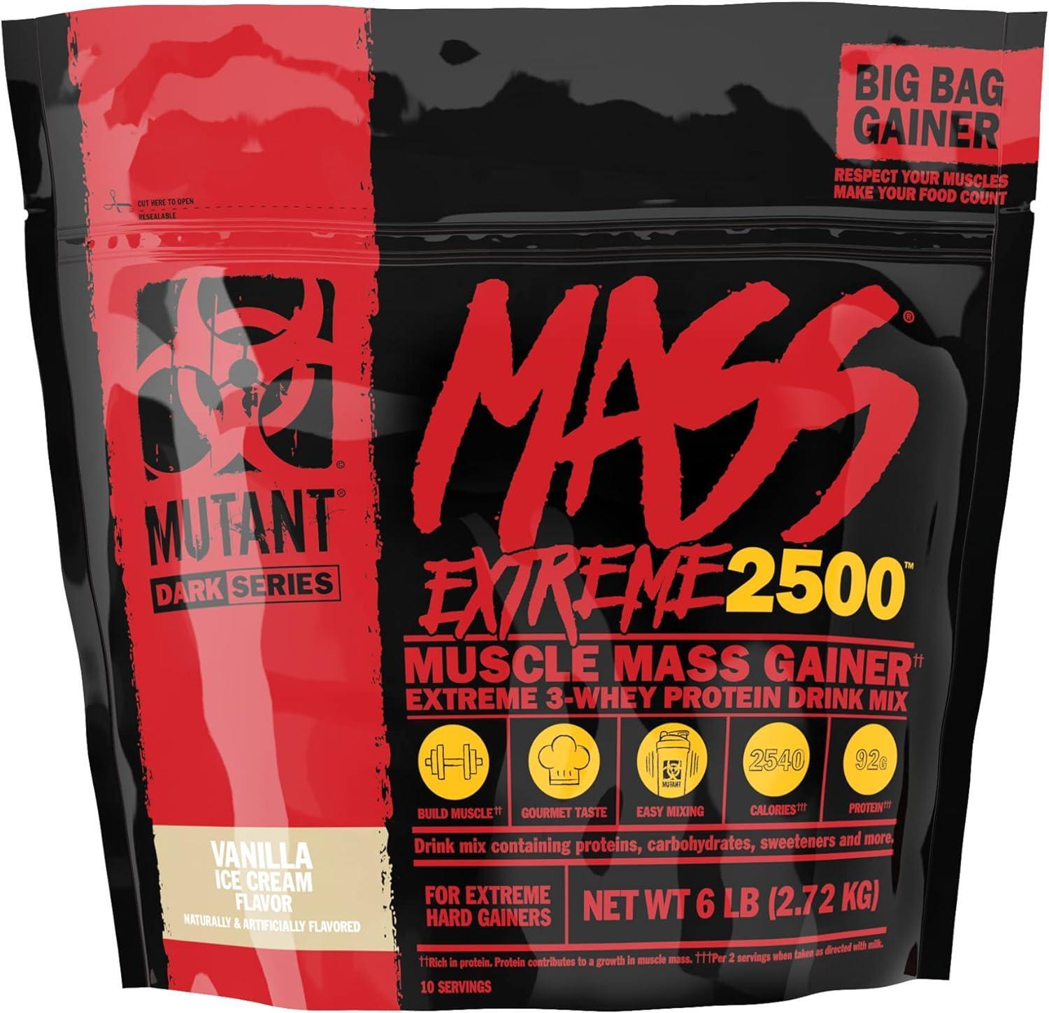 Mutant Mass Extreme Gainer – Whey Protein Powder – Build Muscle Size and Strengt