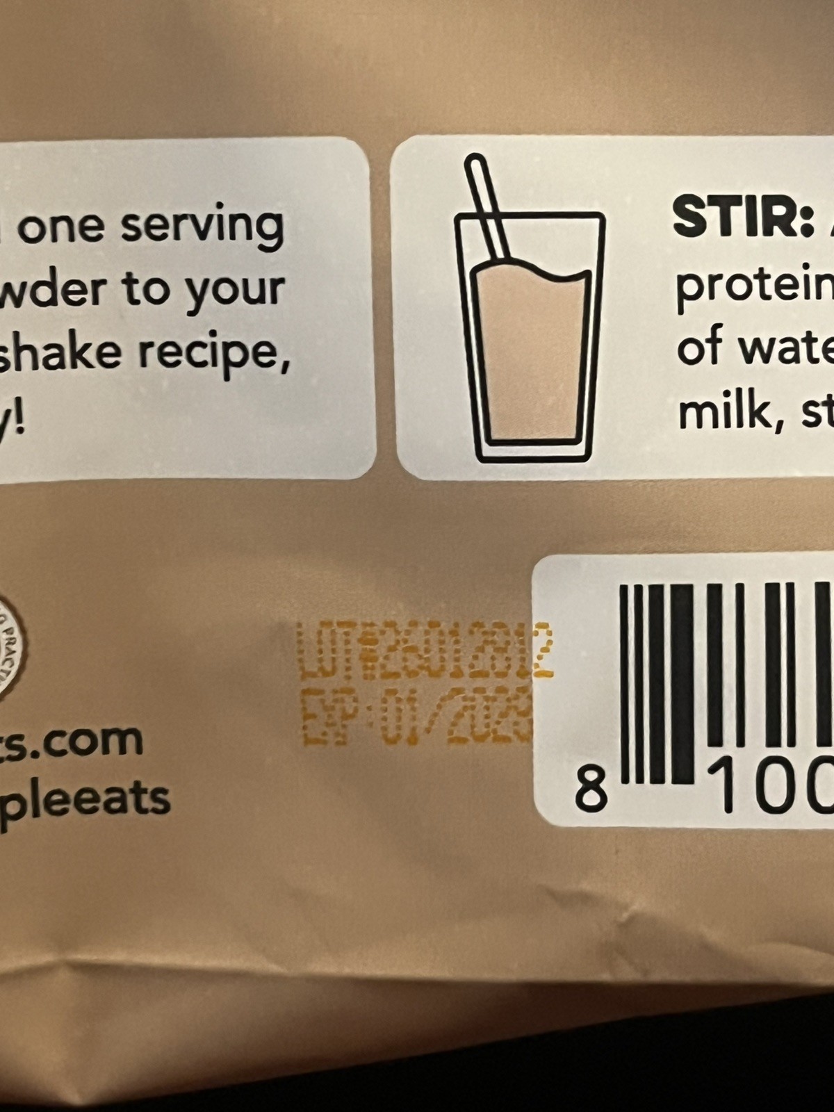 Clean Simple Eats Clear Whey Protein Isolate Cookie Dough 10.6oz