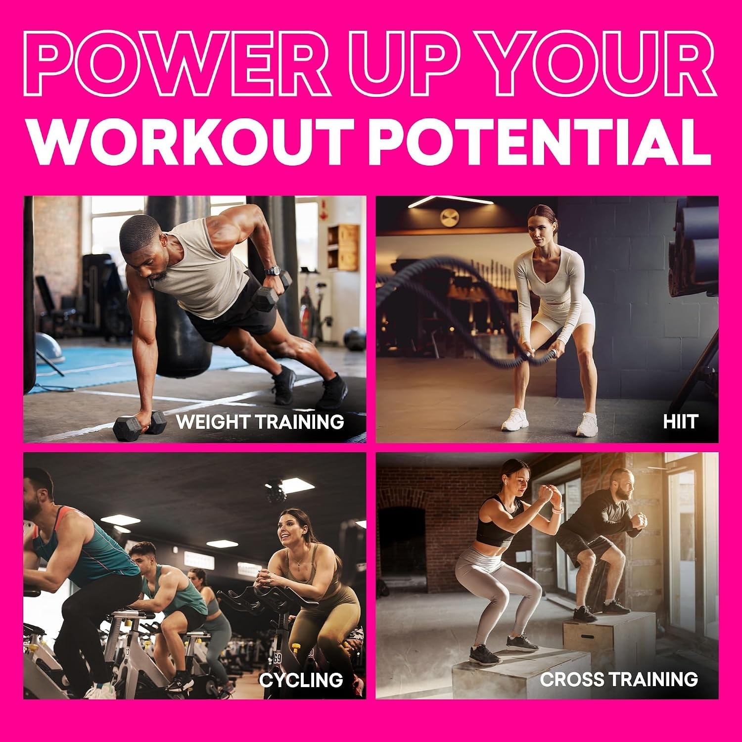 EBOOST POW Natural Pre Workout Powder, Blue Raspberry, Energy Support, 20 Servs