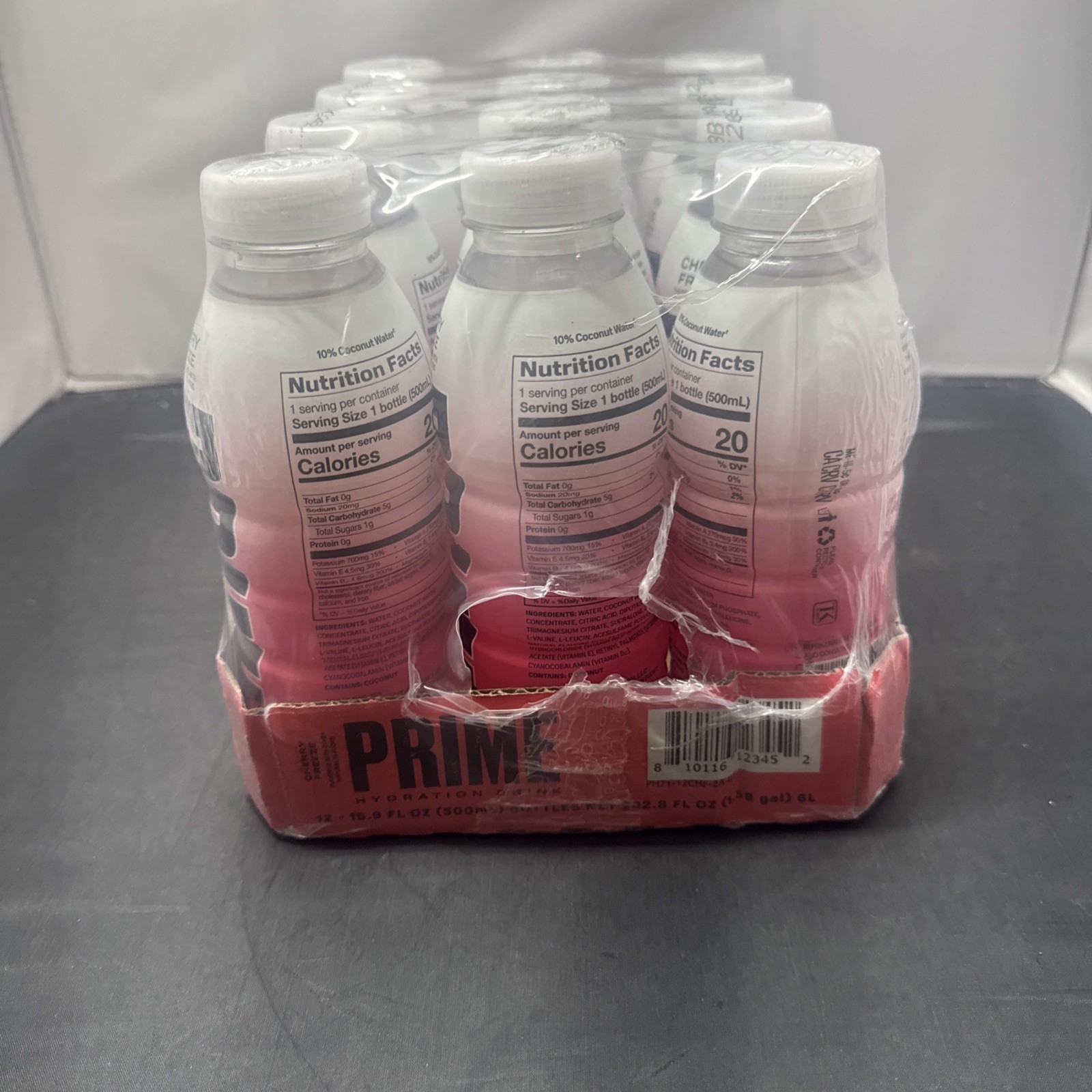 PRIME Hydration Drink 16.9 Fl Oz Pack of 12 Natural Electrolytes Zero Sugar