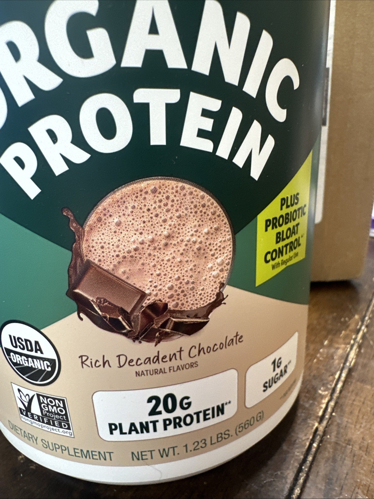 2 Tubs Purely Inspired Organic Plant Protein Powder Rich Decadent Chocolate