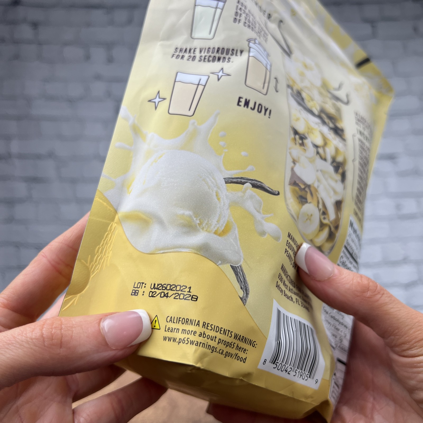 FlavCity Vanilla Cream Protein Smoothie Powder 25g Protein – 2lbs