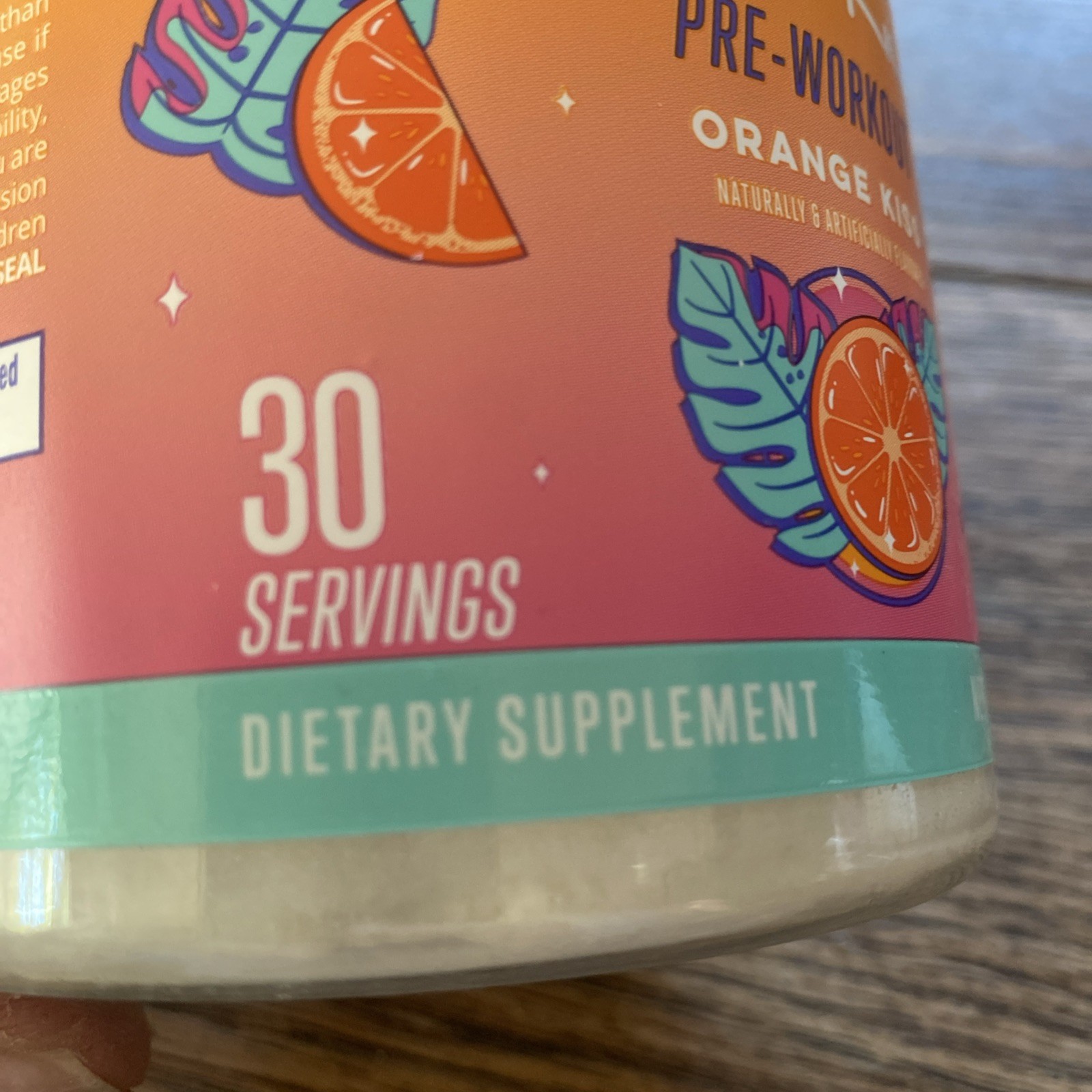Alani Nu Pre Workout Powder Orange KISS 30 Servings Caffeine Pink Salt 07/27 NEW