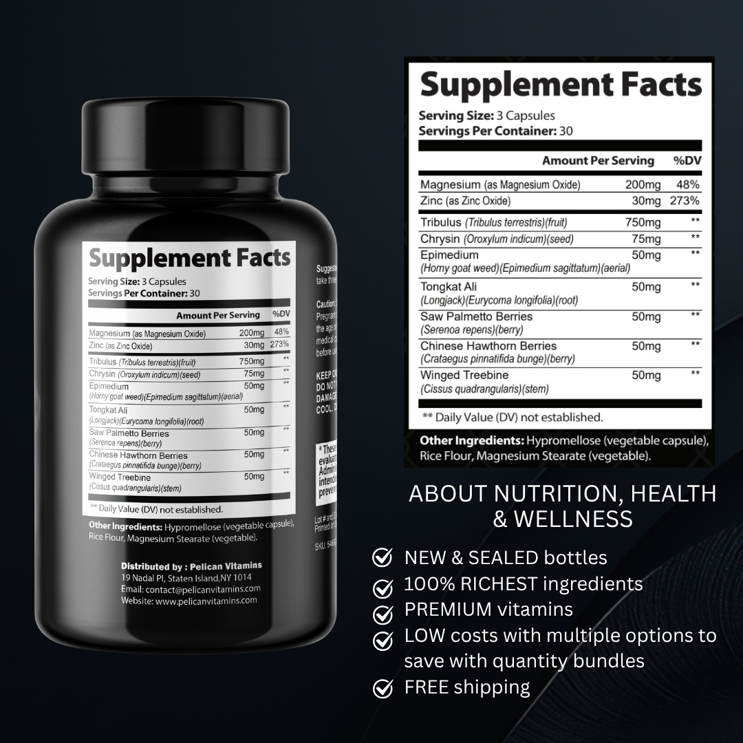 PrimeTest- Bodybuilding & Men’s Health Support- 90 Capsules