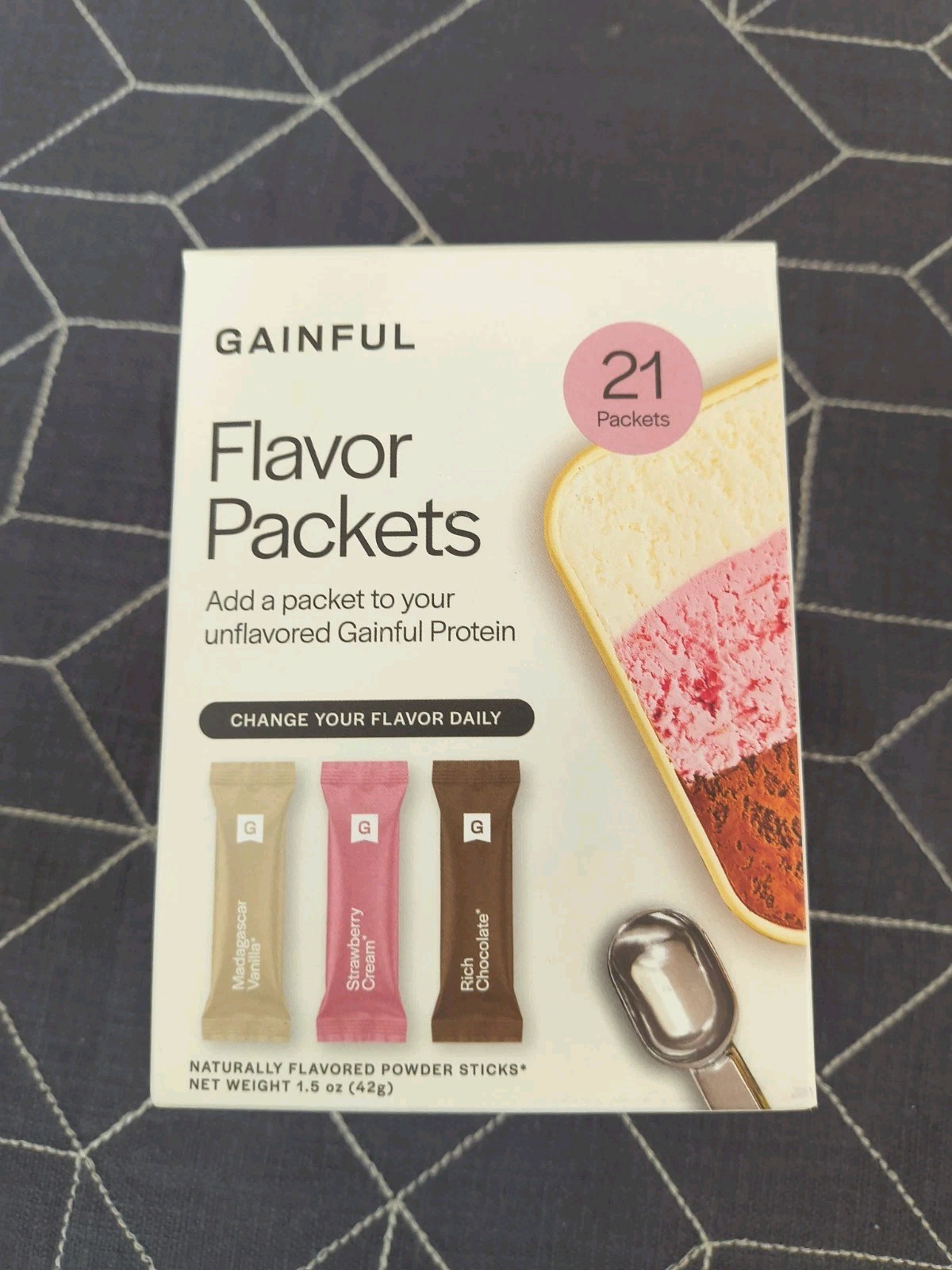 Gainful Flavor Packets 21 Packets Neopolitan Bb 8/28/26
