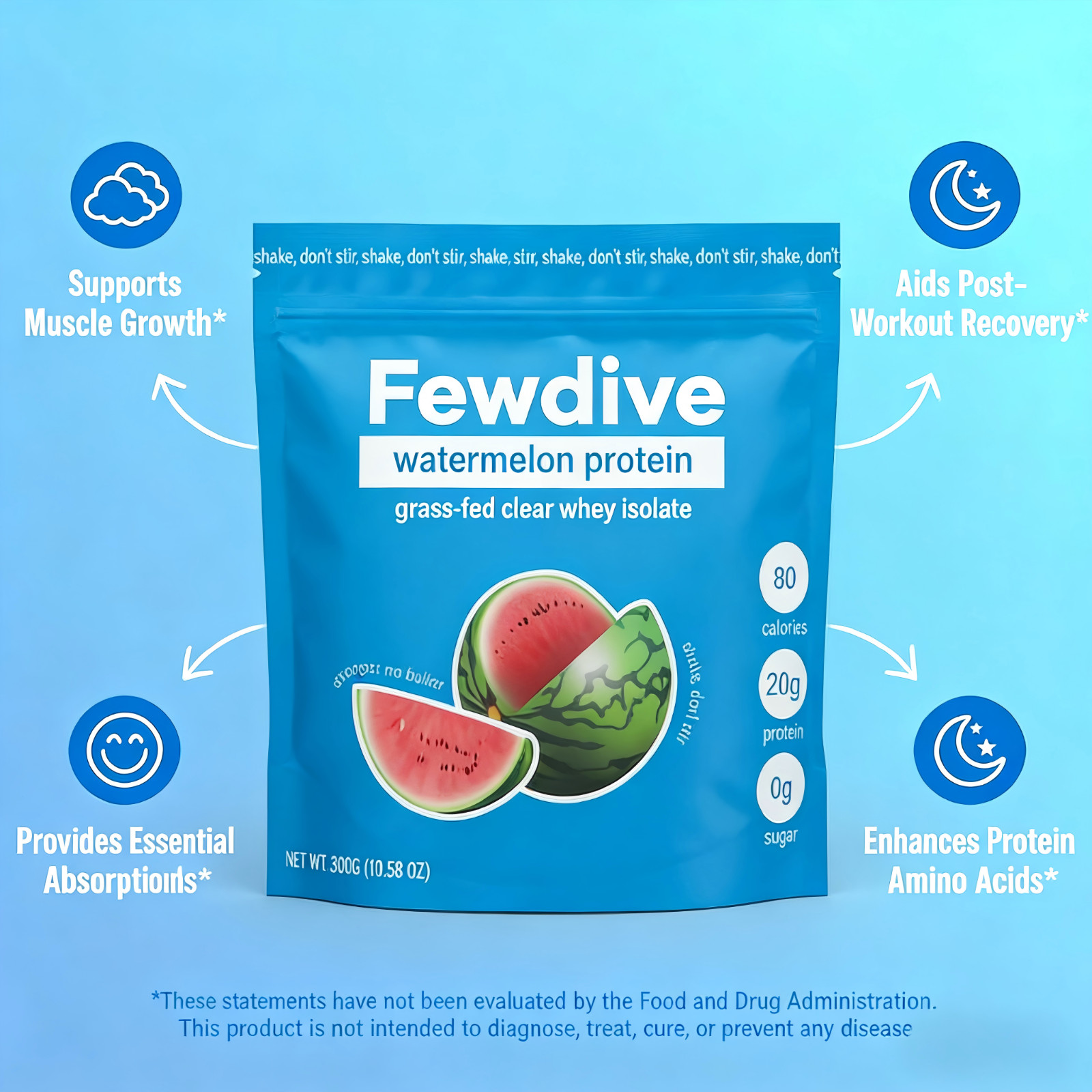 20g Clear Protein Whey Isolate Power Collagen Protein Blend I Grass Fed Protein
