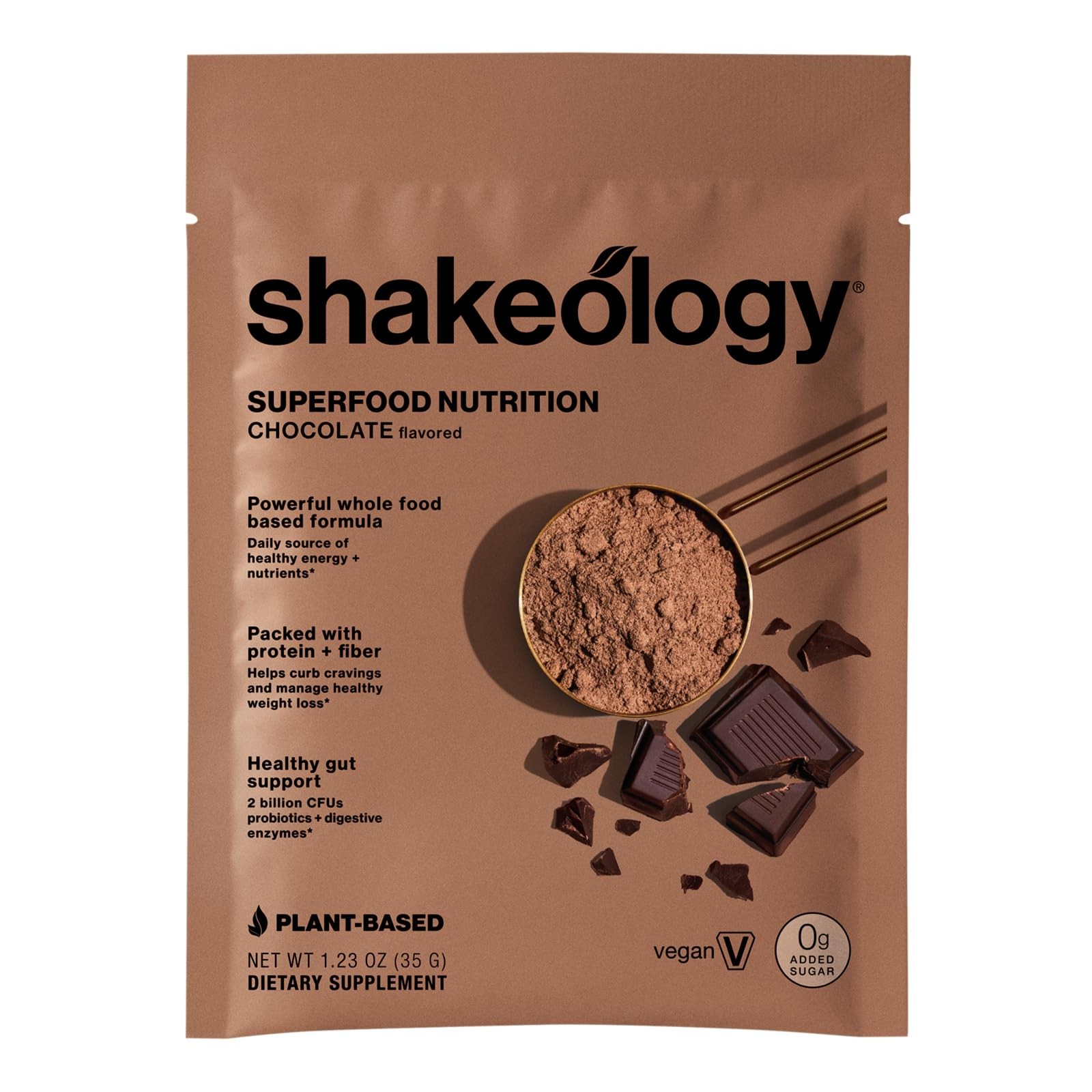 Bodi Shakeology 0G Added Sugar Plant-Based Vegan Protein Superfood Shake