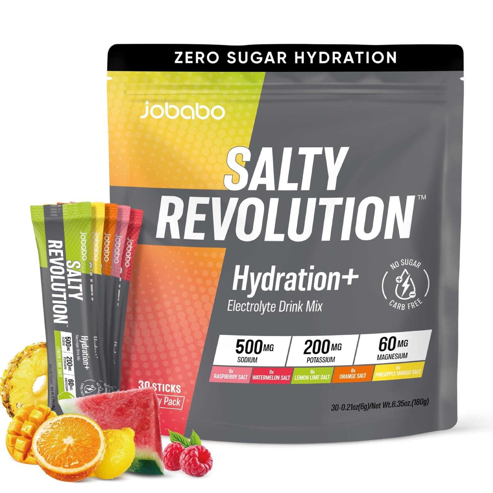 Electrolyte Powder Packets for Keto & Sports Hydration | Sugar-Free, Gluten-Free