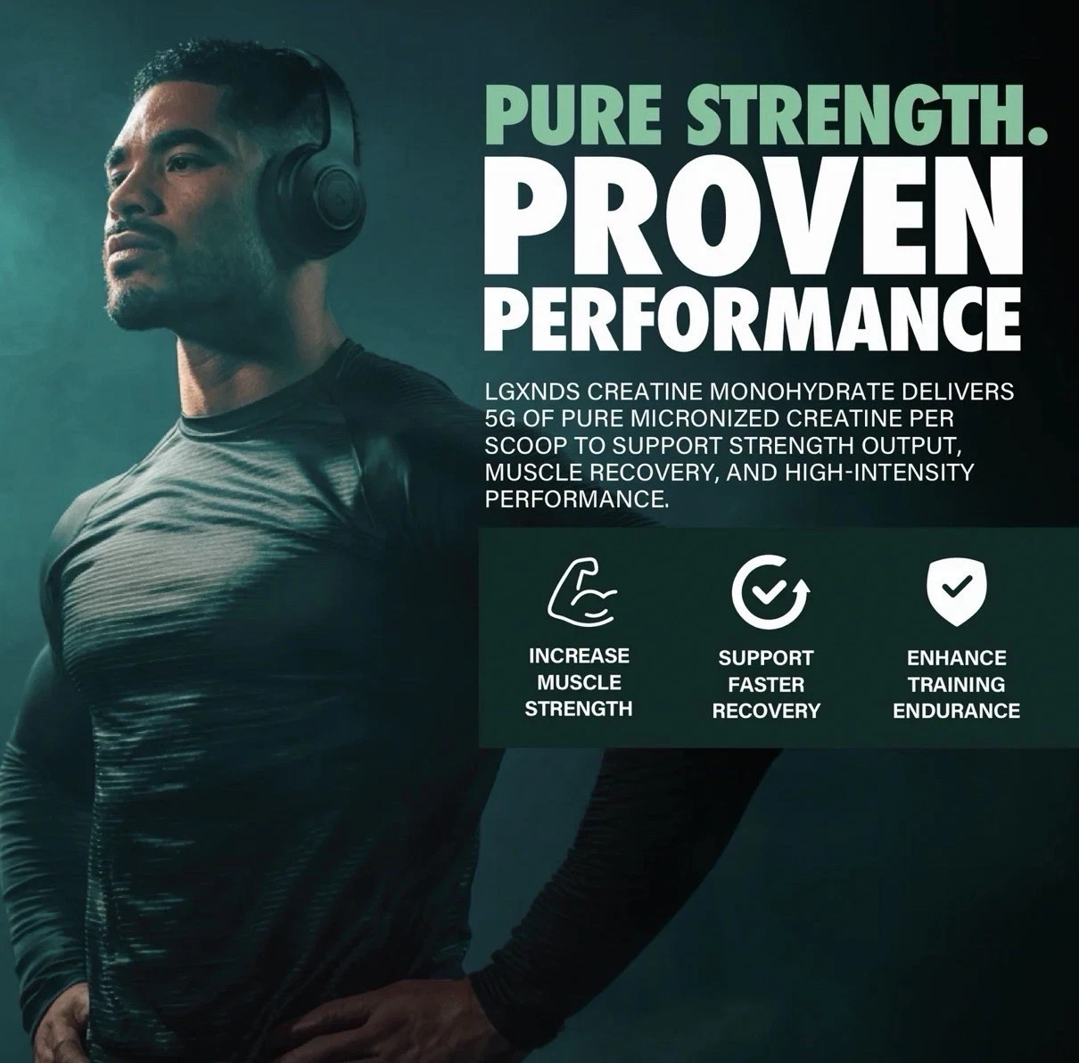 LGXNDS Creatine Monohydrate Powder 150g 5.29oz | 30 Serving – NEW SEALED!