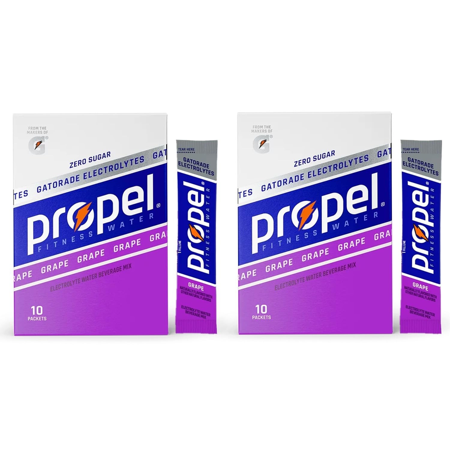 Propel Powder Packets, Grape With Electrolytes, Vitamins and No Sugar, 20…