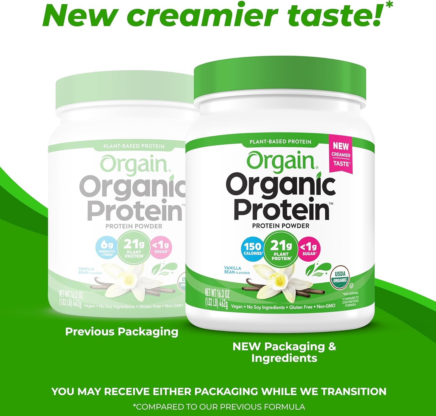 Healthy Low Carb Dairy & Gluten Free Organic Plant Based Protein Powder (1.02lb)